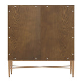 Mondawe 30 in. 2-Door Vintage Accent Cabinet Chests, Brown