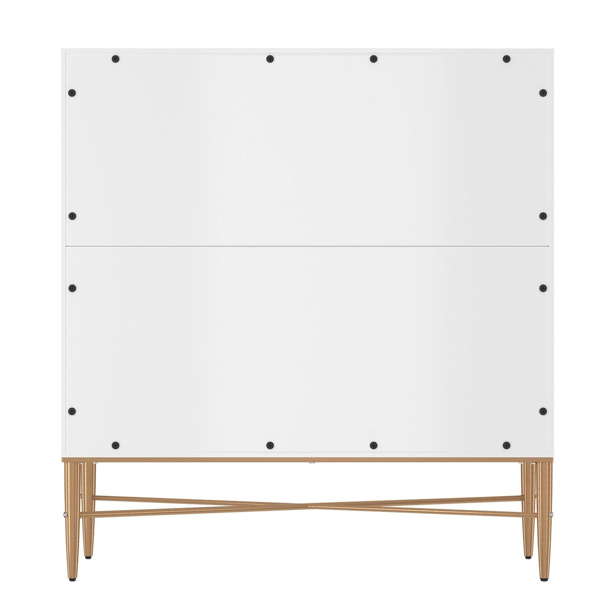 Mondawe 29.5 in. 2-Door Modern Accent Cabinet Chests, White