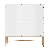 Mondawe 29.5 in. 2-Door Modern Accent Cabinet Chests, White