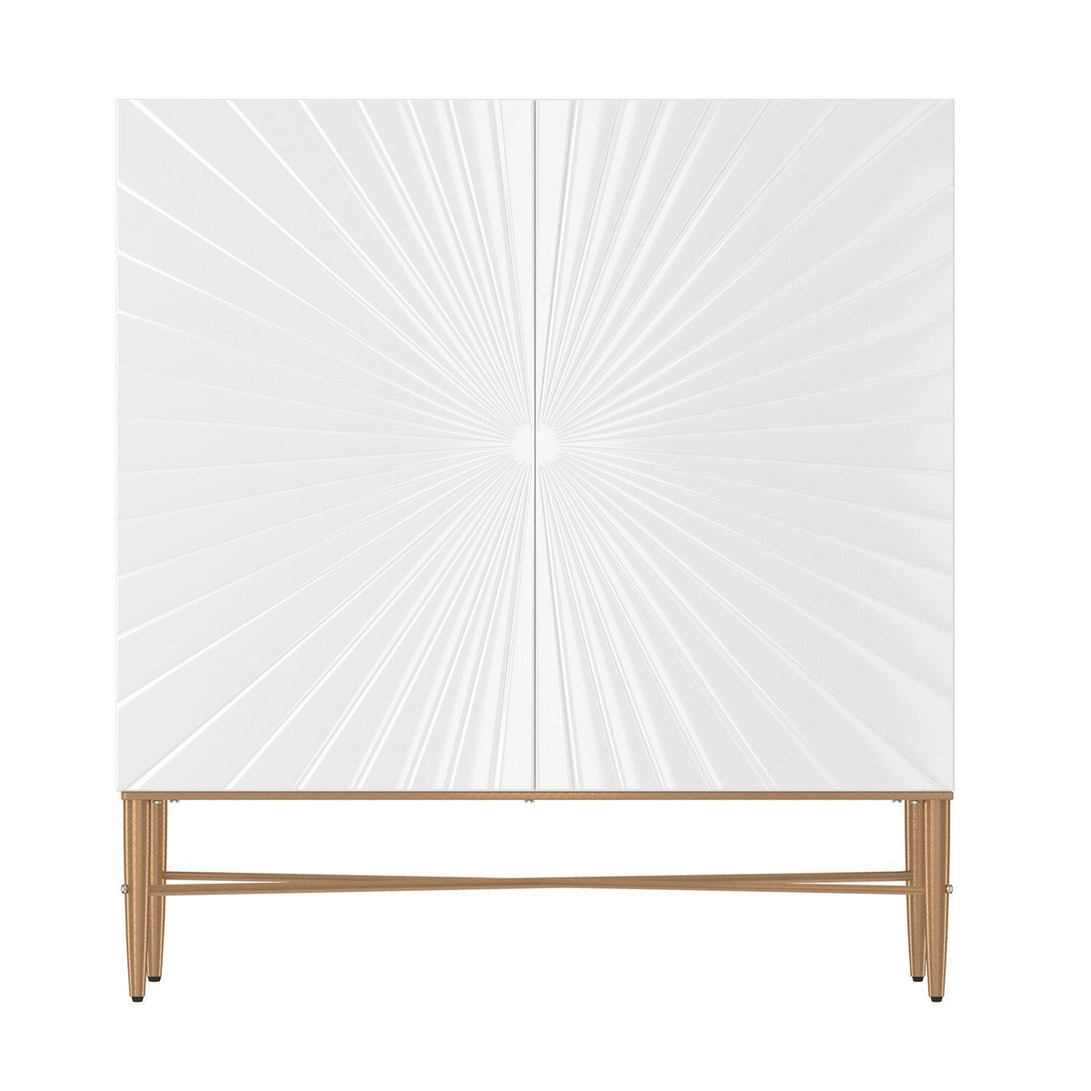 Mondawe 29.5 in. 2-Door Modern Accent Cabinet Chests, White