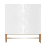 Mondawe 29.5 in. 2-Door Modern Accent Cabinet Chests, White