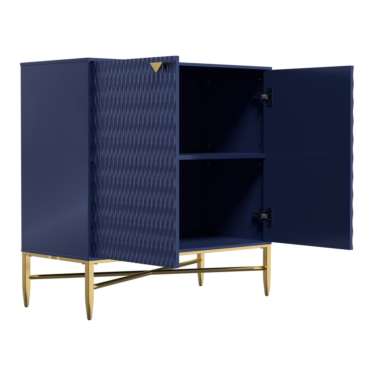 Mondawe 31.5 in. 2-Door Locker Accent Cabinet, Blue