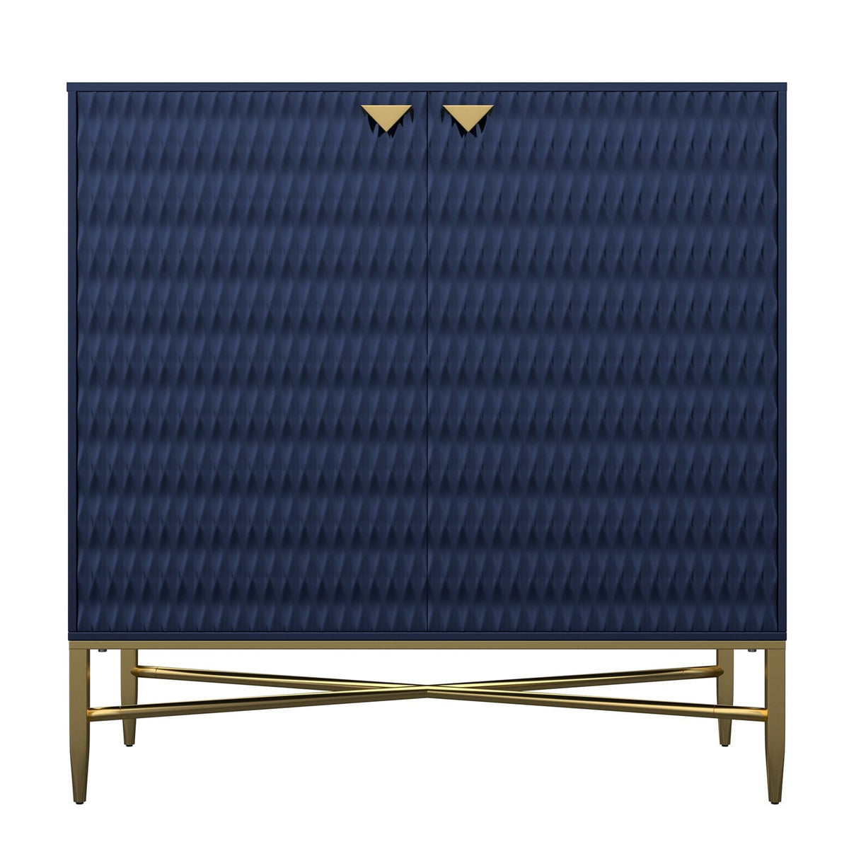 Mondawe 31.5 in. 2-Door Locker Accent Cabinet, Blue
