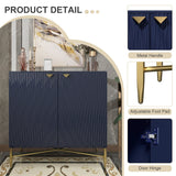 Mondawe 31.5 in. 2-Door Locker Accent Cabinet Chests, Blue