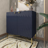 Mondawe 31.5 in. 2-Door Locker Accent Cabinet Chests, Blue