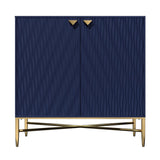 Mondawe 31.5 in. 2-Door Locker Accent Cabinet Chests, Blue