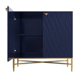 Mondawe 31.5 in. 2-Door Locker Accent Cabinet Chests, Blue