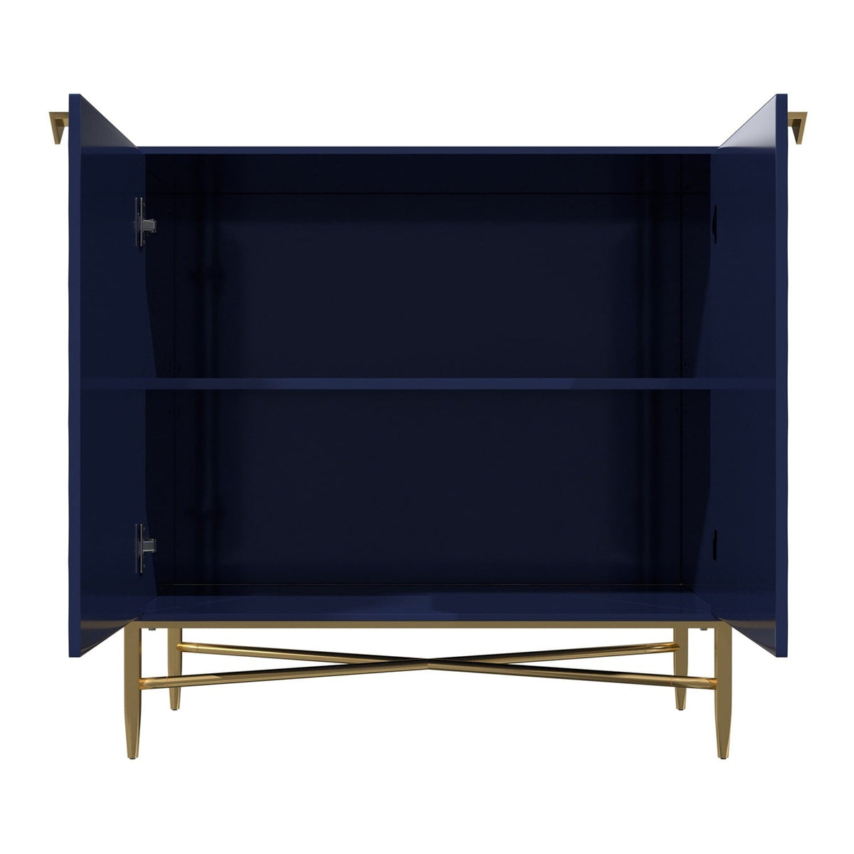 Mondawe 31.5 in. 2-Door Locker Accent Cabinet Chests, Blue