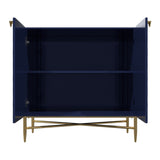 Mondawe 31.5 in. 2-Door Locker Accent Cabinet Chests, Blue