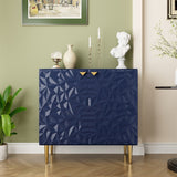 Mondawe 31.5 in. 2-Door Locker Accent Cabinet Chests, Blue