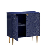 Mondawe 31.5 in. 2-Door Locker Accent Cabinet Chests, Blue
