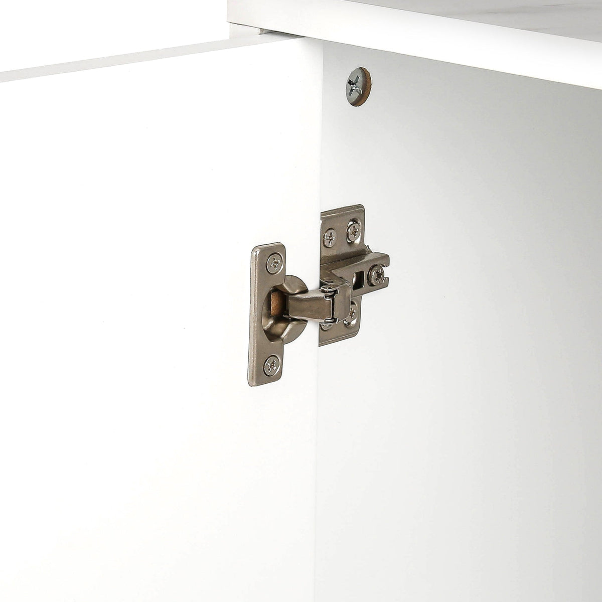 JIMSMAISON The pinstripe design on the door panel is elegant and understated, and the gold metal legs reflect the texture, the design of this cabinet combines the features of modern simplicity and light luxury