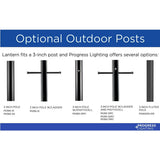 Progress Lighting Roman Coach 100-Watt 15.75-in Antique Bronze Traditional Post Light