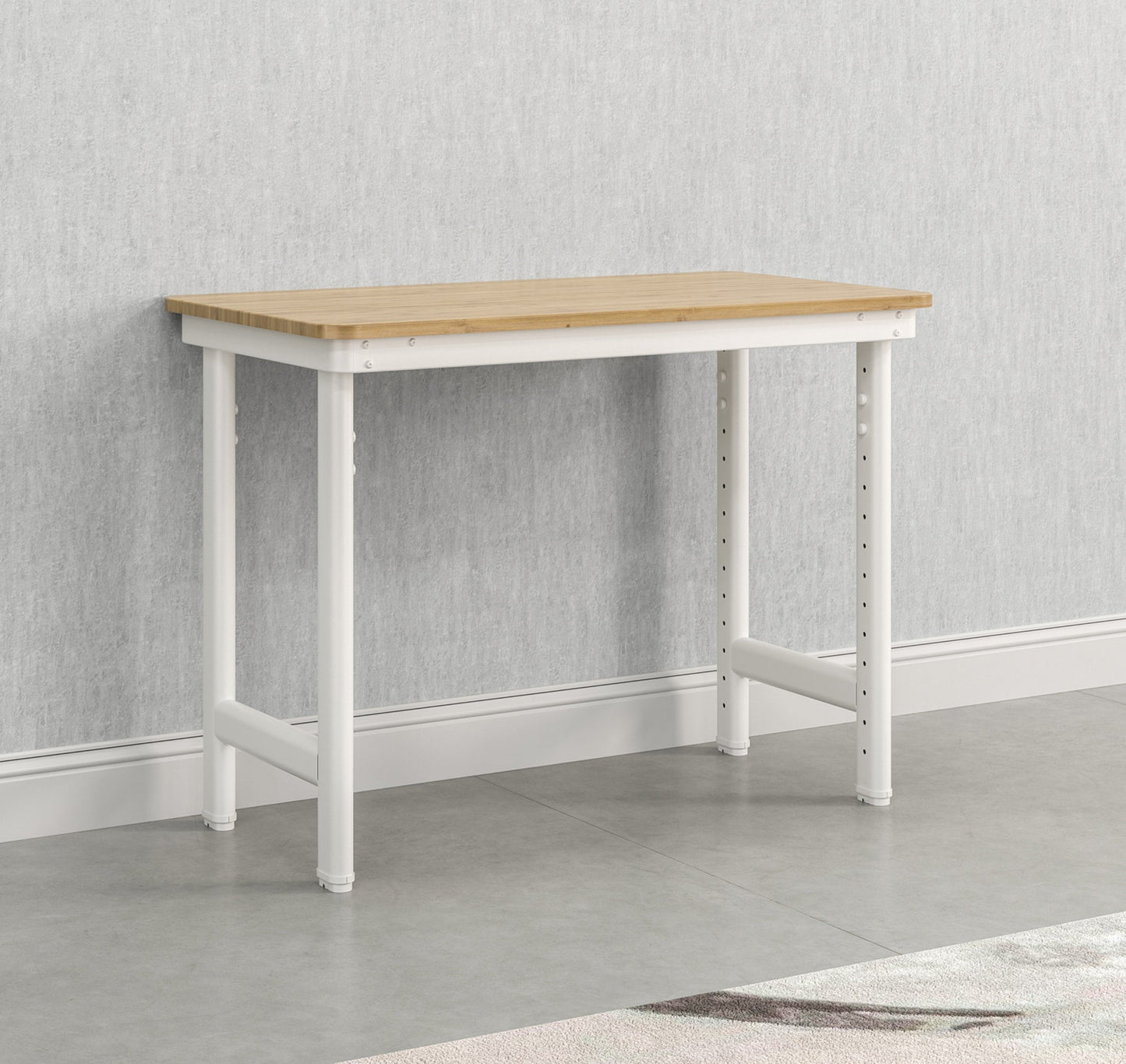 Everest Work Table 44-in W x 32-in H Steel Cloud White Freestanding Utility Storage Cabinet