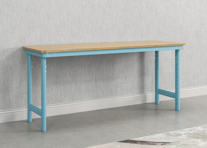 Everest Work Table 72-in W x 32-in H Steel Modern Blue Freestanding Utility Storage Cabinet