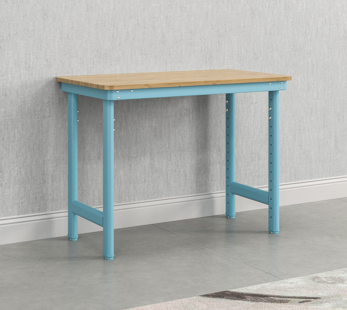 Everest Work Table 44-in W x 32-in H Steel Modern Blue Freestanding Utility Storage Cabinet