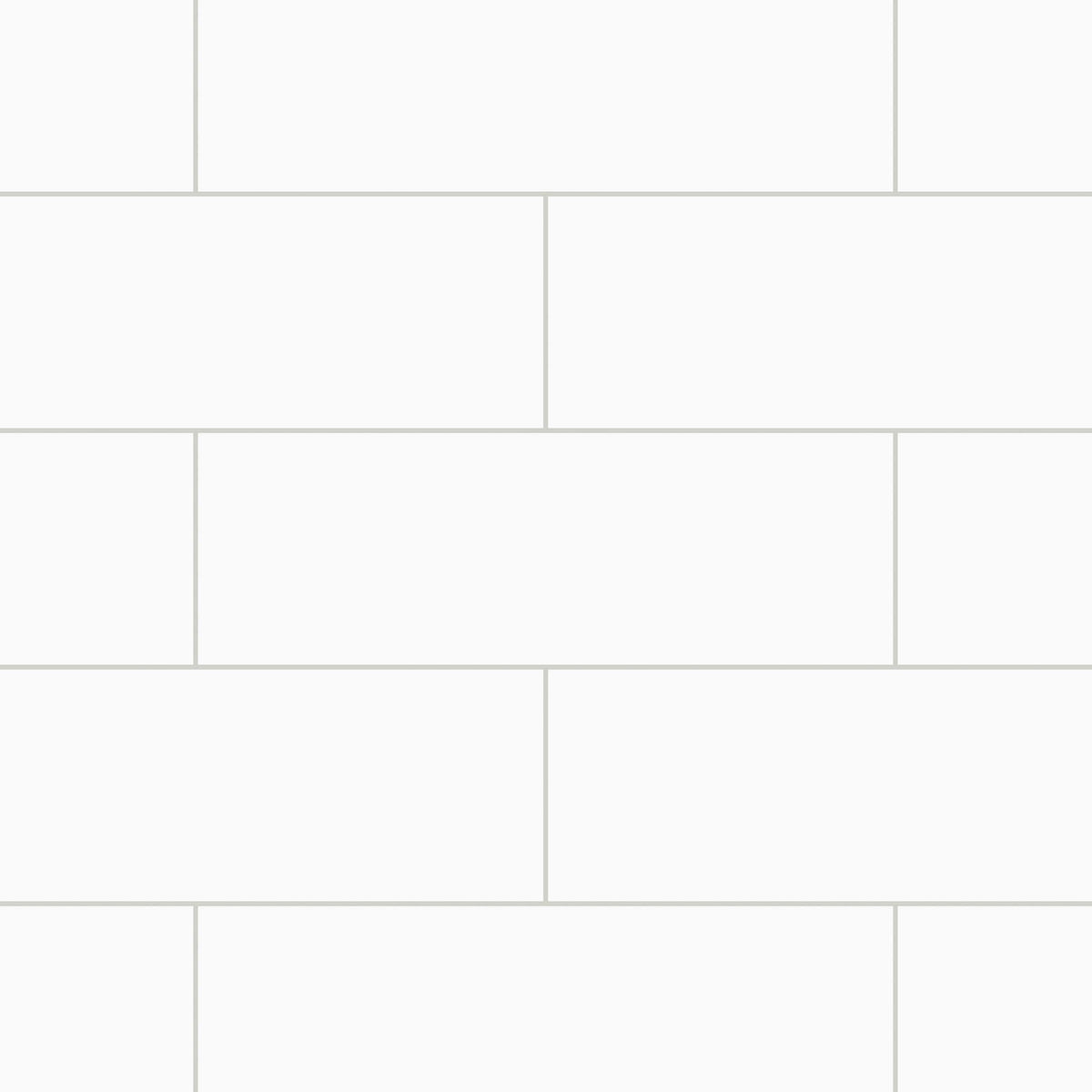 SUNWINGS Peel and Stick Backsplash Pure White 4-in x 12-in Matte Composite Subway Peel and stick Mosaic Wall Tile product image