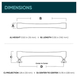 Origin21 Origin 21 Siri (76Mm) Center to Center Arch Bar Drawer Pull