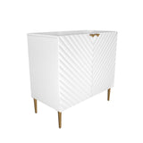 Clihome 15.75-in W x 31-in H Mdf White Freestanding Utility Storage Cabinet