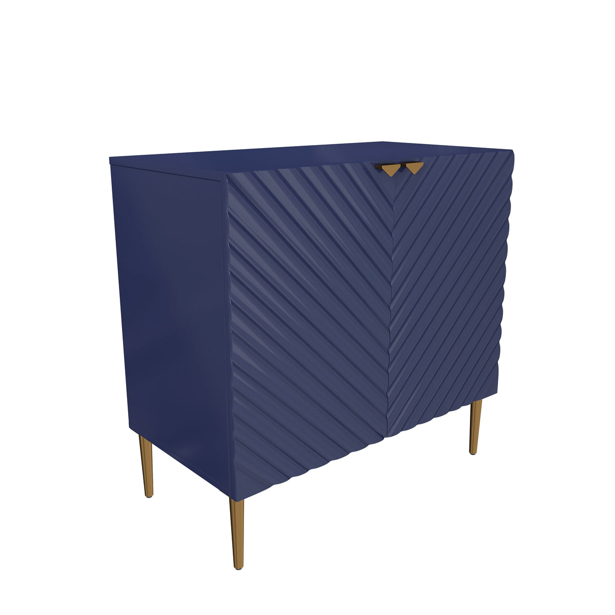 Clihome 15.75-in W x 31-in H Mdf Navy Freestanding Utility Storage Cabinet