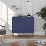Clihome 15.75-in W x 31-in H Mdf Navy Freestanding Utility Storage Cabinet