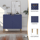 Clihome 15.75-in W x 31-in H Mdf Navy Freestanding Utility Storage Cabinet