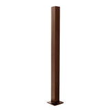 Deckorators 2.5-in x 2.5-in x 4-ft Weathered Brown Aluminum Deck Middle Stair Post