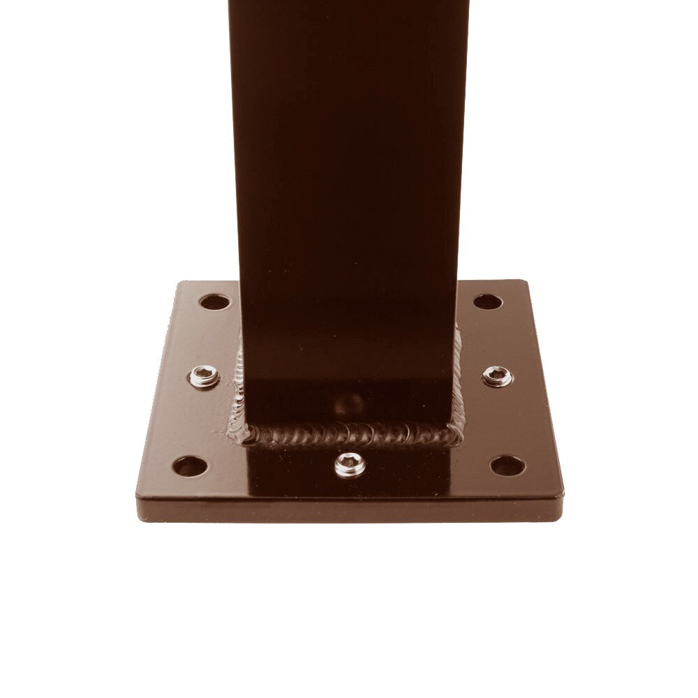 Deckorators 2.5-in x 2.5-in x 4-ft Weathered Brown Aluminum Deck Middle Stair Post