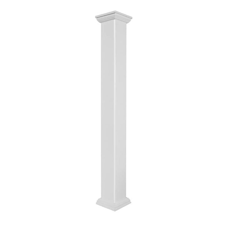 Deckorators 4-in x 4-in x 8-ft White Composite Deck Post Sleeve