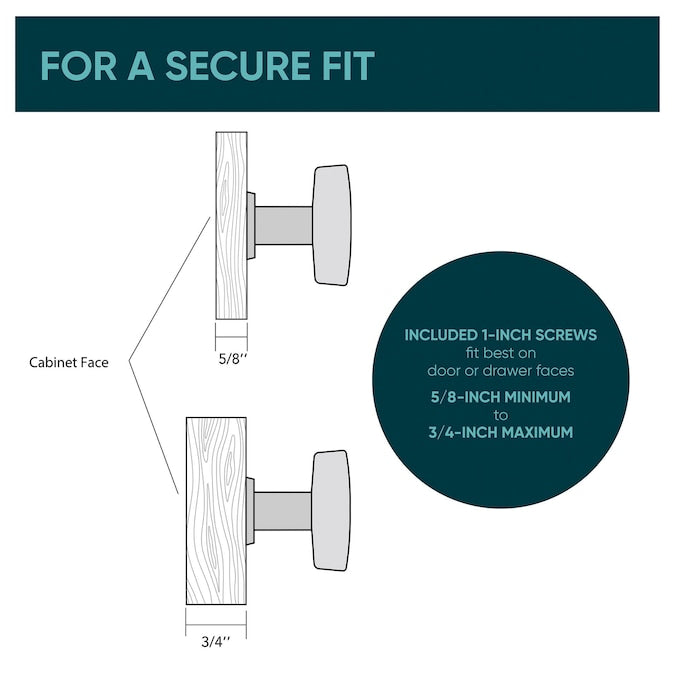 Origin21 Origin 21 Zoey 5-1/16-in (128mm) Center to Center Blue Gray Square Handle Drawer Pull