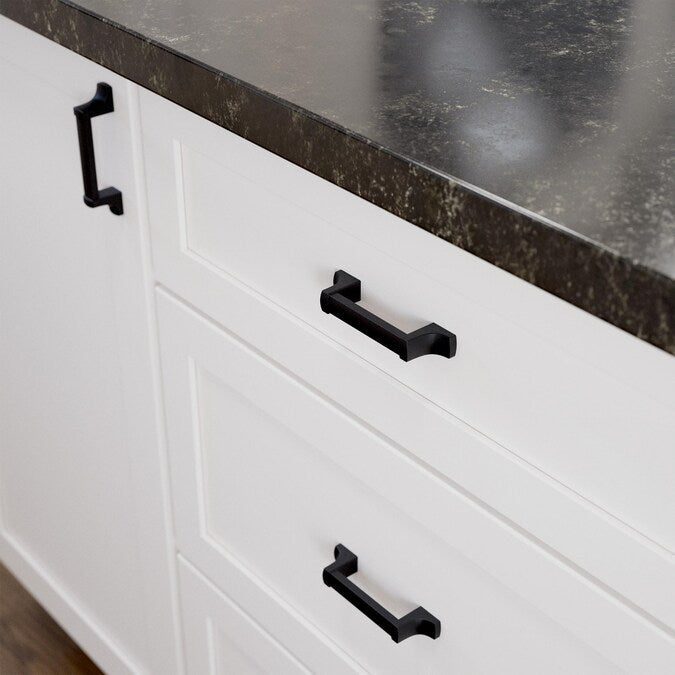 allen + roth Arthur (76Mm) Center to Center Matte Black Arch Handle Drawer Pull