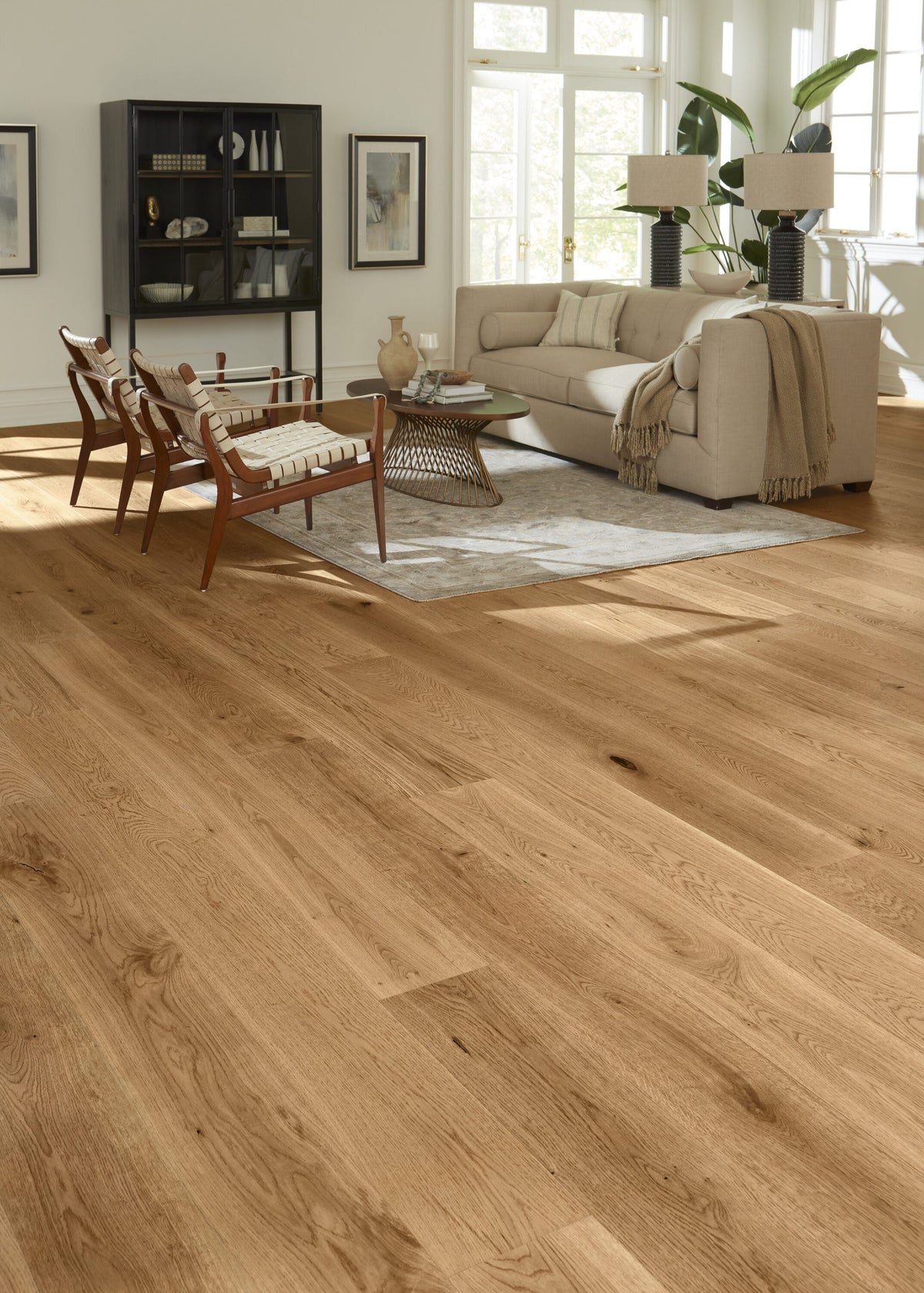Element Flooring Hickory Thistle hardwood flooring — installed room view