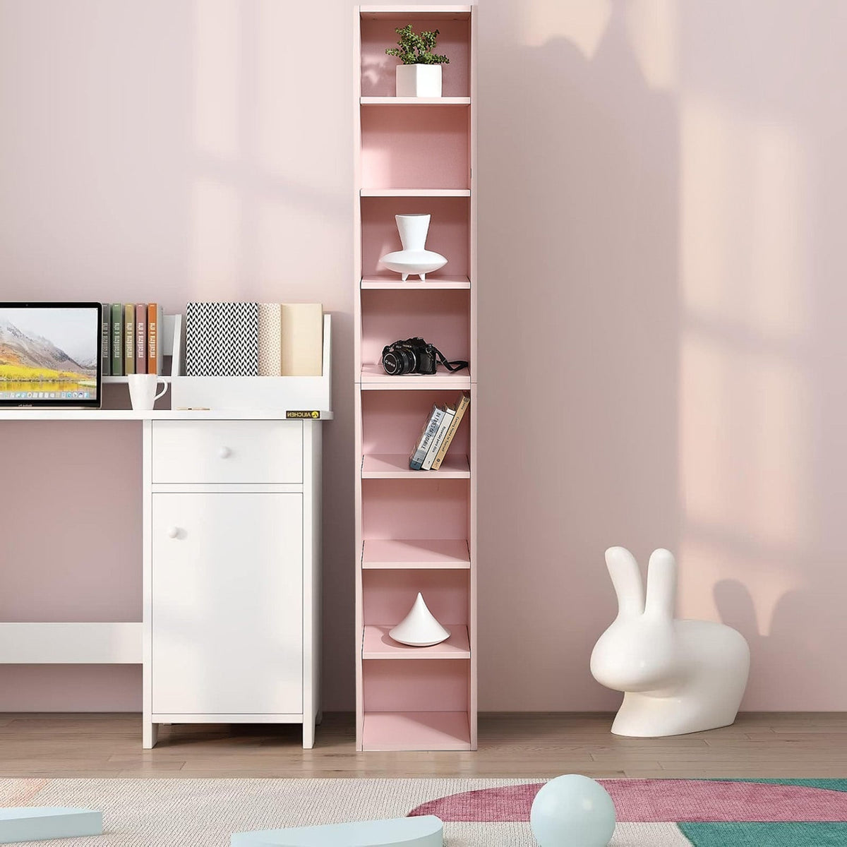 Maocao Hoom Pink 11.61-in File Cabinet