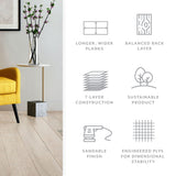 Element Flooring European white oak Evening White hardwood flooring — color and finish detail