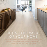 Element Flooring European white oak Evening White hardwood flooring — surface grain detail