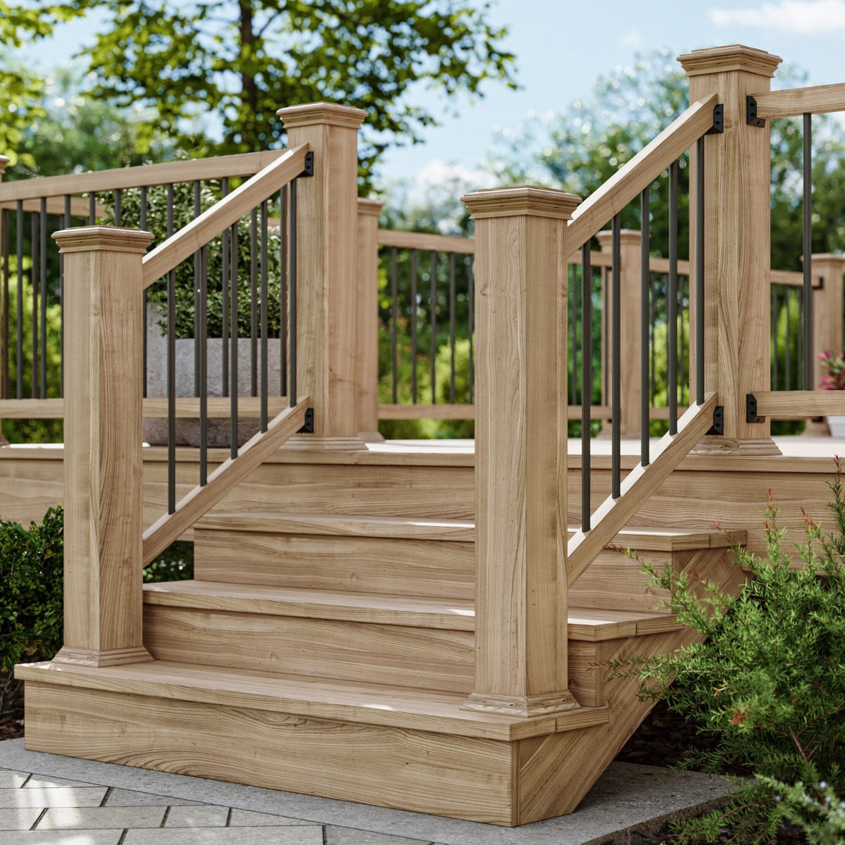 Deckorators 3/4-in x 26-in Bronze Aluminum Round Deck Baluster (10-Pack)