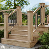 Deckorators 3/4-in x 26-in Bronze Aluminum Round Deck Baluster (10-Pack)