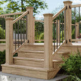 Deckorators 3/4-in x 32-in Bronze Aluminum Round Deck Baluster (10-Pack)