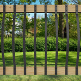 Deckorators 3/16-in x 1-in x 32-1/4-in Black Aluminum Deck Baluster (5-Pack)