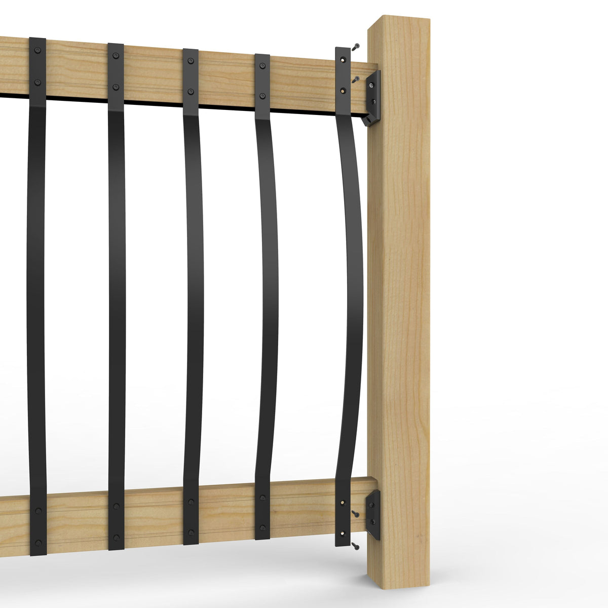 Deckorators 3/16-in x 1-in x 32-1/4-in Black Aluminum Deck Baluster (5-Pack)