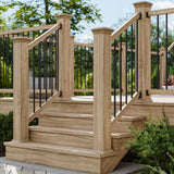 Deckorators 3/4-in x 36-in Black Aluminum Round Deck Baluster (10-Pack)