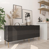 Clihome Modern/Contemporary Black Tv Cabinet (Accommodates TVs up to 60-in)