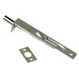 6 in. Polished Solid Brass Flush Door Bolt - Super Arbor