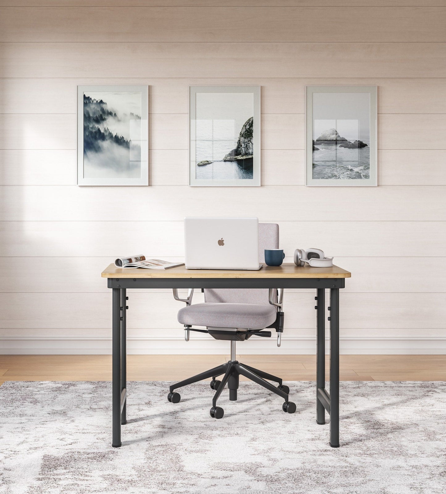 Everest Work Table 44-in W x 32-in H Steel Graphite Gray Freestanding Utility Storage Cabinet