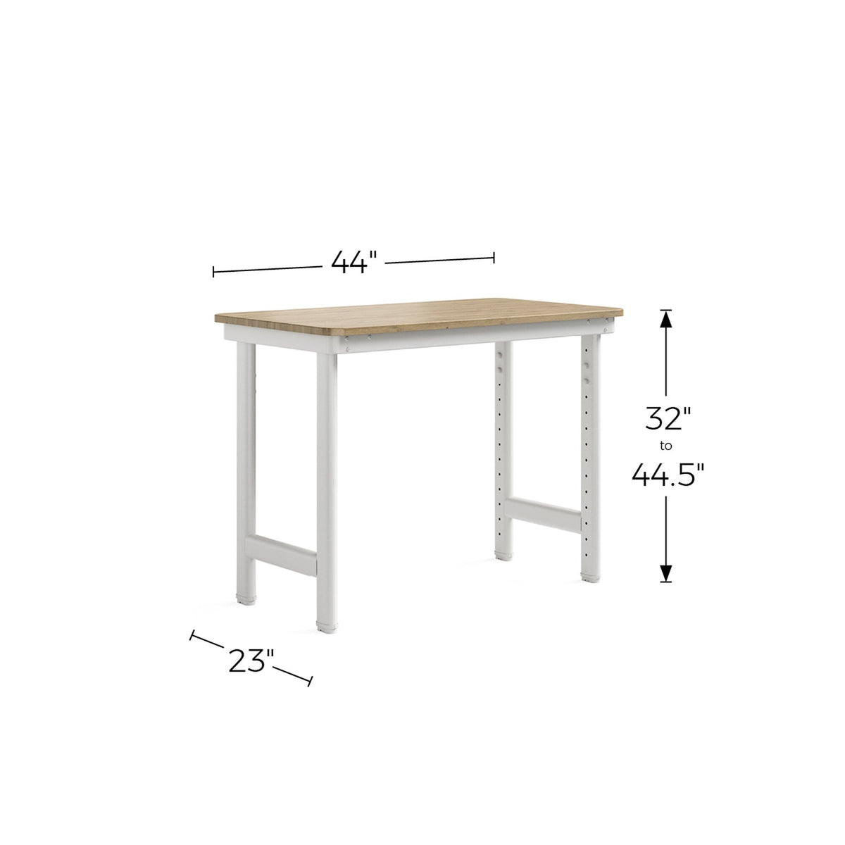 Everest Work Table 44-in W x 32-in H Steel Cloud White Freestanding Utility Storage Cabinet