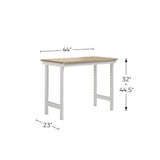 Everest Work Table 44-in W x 32-in H Steel Cloud White Freestanding Utility Storage Cabinet