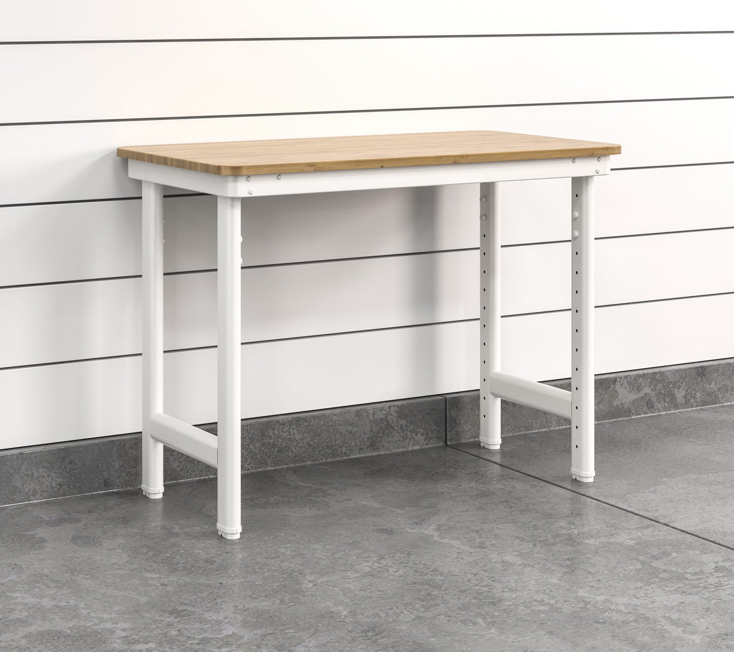 Everest Work Table 44-in W x 32-in H Steel Cloud White Freestanding Utility Storage Cabinet