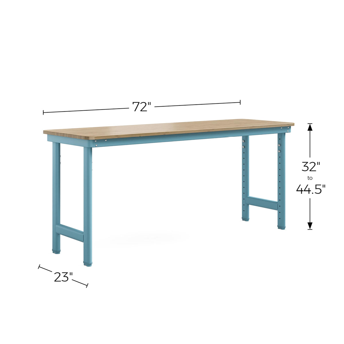 Everest Work Table 72-in W x 32-in H Steel Modern Blue Freestanding Utility Storage Cabinet