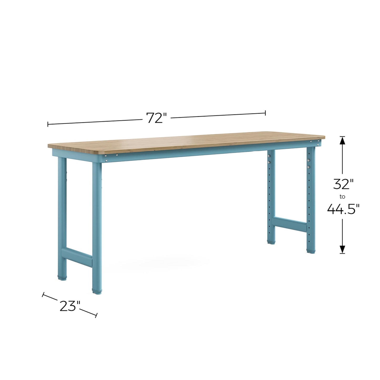 Everest Work Table 72-in W x 32-in H Steel Modern Blue Freestanding Utility Storage Cabinet