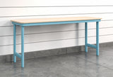 Everest Work Table 72-in W x 32-in H Steel Modern Blue Freestanding Utility Storage Cabinet